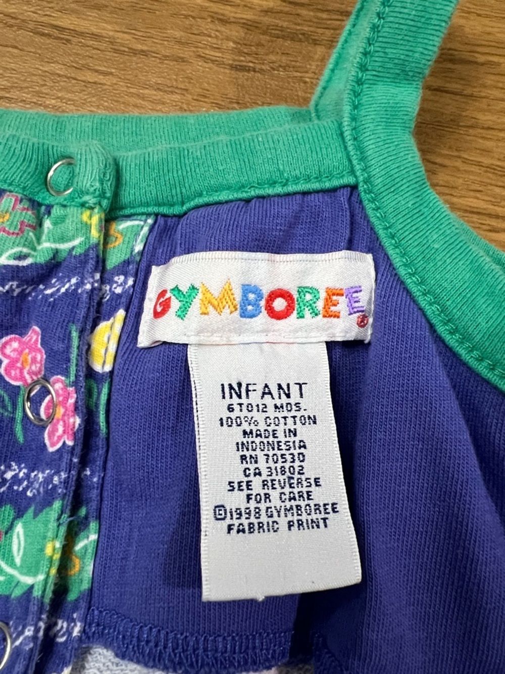 Vintage 1998 Gymboree romper size Infant - Picture 6 of 11